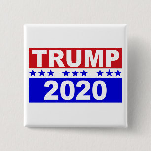 Trump 2020 15 cm square badge
