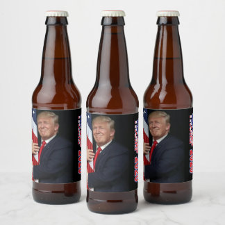 Trump 2020 - 4 More Years Beer Bottle Label