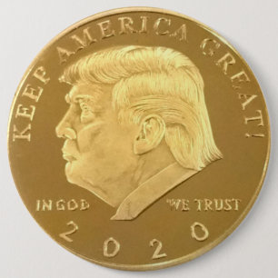 TRUMP 2020 6 CM ROUND BADGE