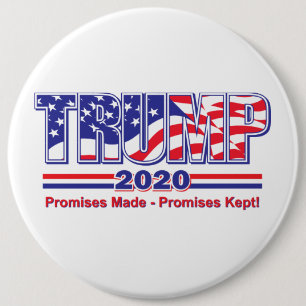 TRUMP 2020 6 CM ROUND BADGE