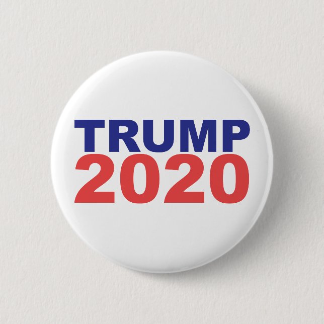 Trump 2020 6 cm round badge (Front)