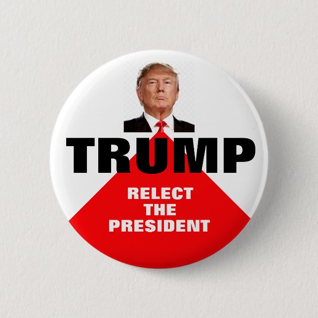 Trump 2020 6 cm round badge (Front)