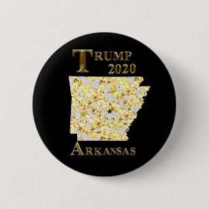 TRUMP 2020 ARKANSAS 6 CM ROUND BADGE