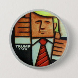 Trump 2020 Artist Perspective 7.5 Cm Round Badge