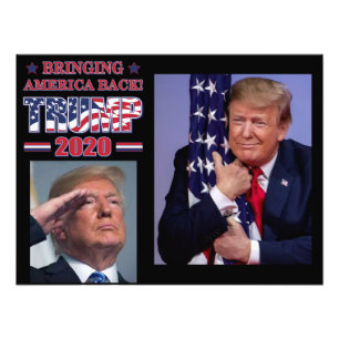 Trump 2020 Bringing America Back Photo Print