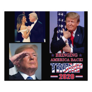 Trump 2020 Bringing America Back Photo Print
