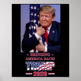 Trump 2020 Bringing America Back Poster
