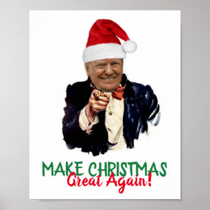 Trump 2020 Christmas Holiday MAGA Poster