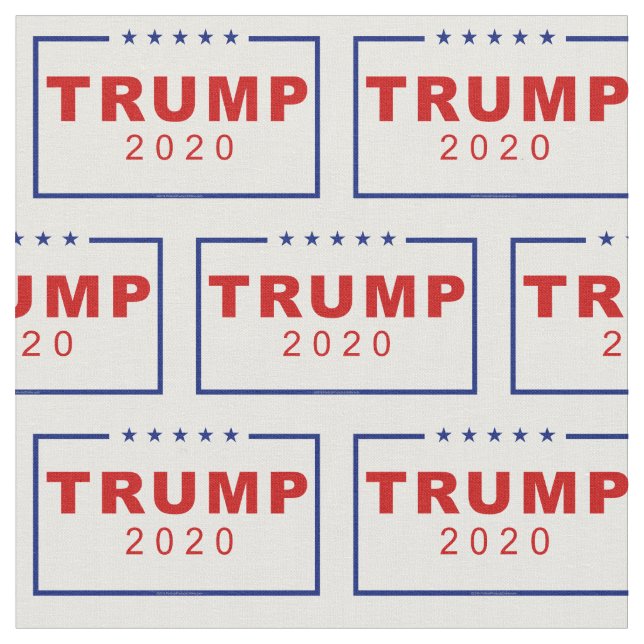 Trump 2020 Classic White Fabric (Close Up)