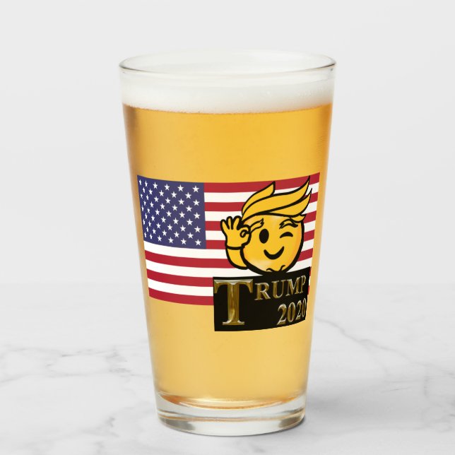 TRUMP 2020 GLASS (Front Filled)