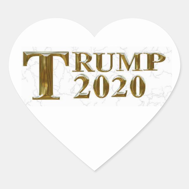 TRUMP 2020 HEART STICKER (Front)