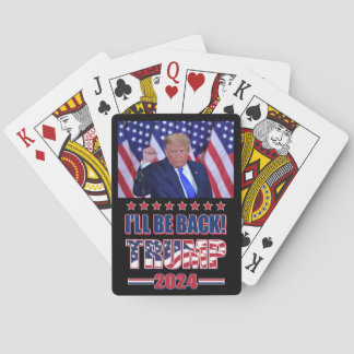 Trump 2020 Ill Be Back Playing Cards