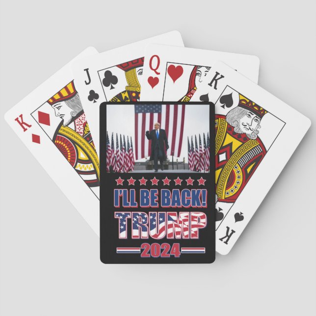 Trump 2020 Ill Be Bad Playing Cards (Back)