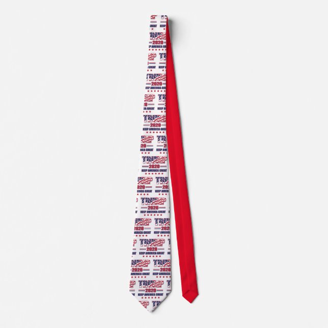 Trump 2020 Keep America Great Again Tie (Front)