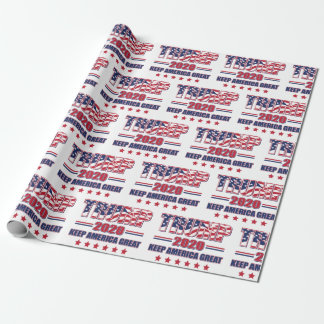 Trump 2020 Keep America Great Again Wrapping Paper