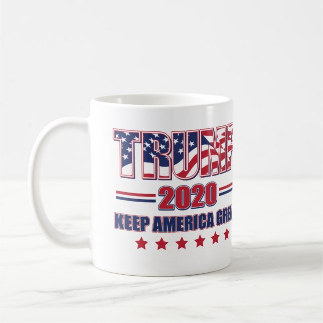 Trump 2020 Keep America Great Coffee Mug (Left)