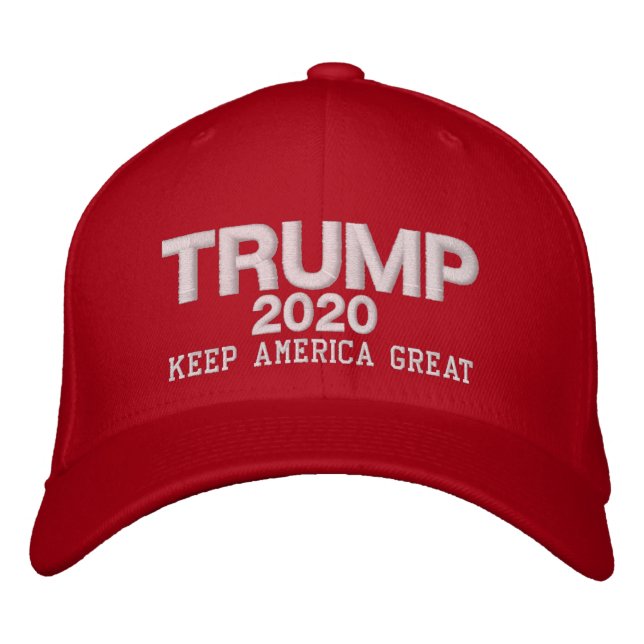Trump 2020 Keep America Great Embroidered Hat (Front)