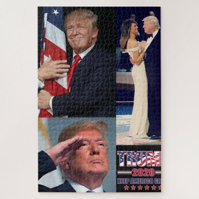 Trump 2020 Keep America Great Jigsaw Puzzle (Vertical)