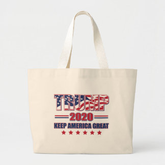 Trump 2020 Keep America Great Large Tote Bag