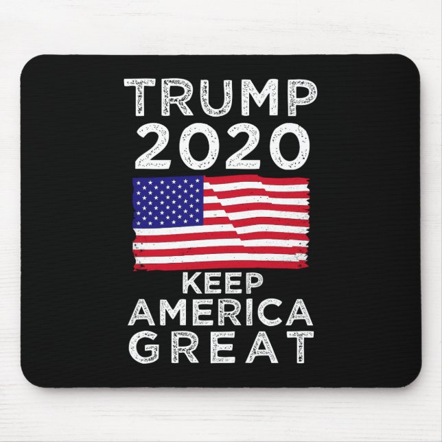 Trump 2020 : Keep America Great Mouse Mat (Front)