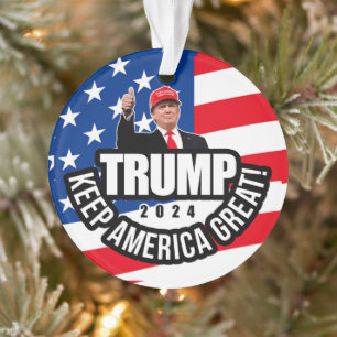 Trump 2020 Keep America Great Ornament