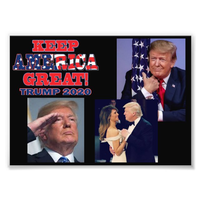 Trump 2020 Keep America Great Photo Print (Front)