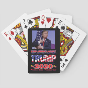 Trump 2020 Keep America Great Playing Cards