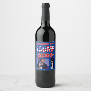 Trump 2020 Keep America Great! Promises Kept Wine Label