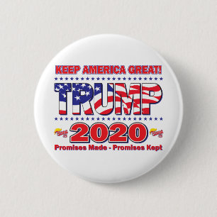 TRUMP-2020-Keep-America-Great-Trump-45 6 Cm Round Badge