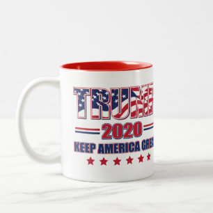 Trump 2020 Keep America Great Two-Tone Coffee Mug
