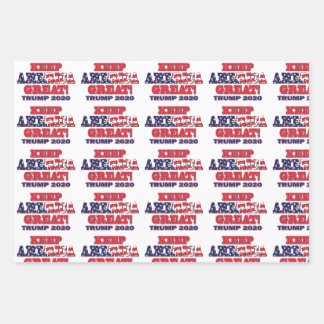 Trump 2020 Keep America Great Wrapping Paper Sheet