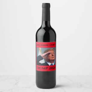 Trump 2020 Make America Great Wine Label