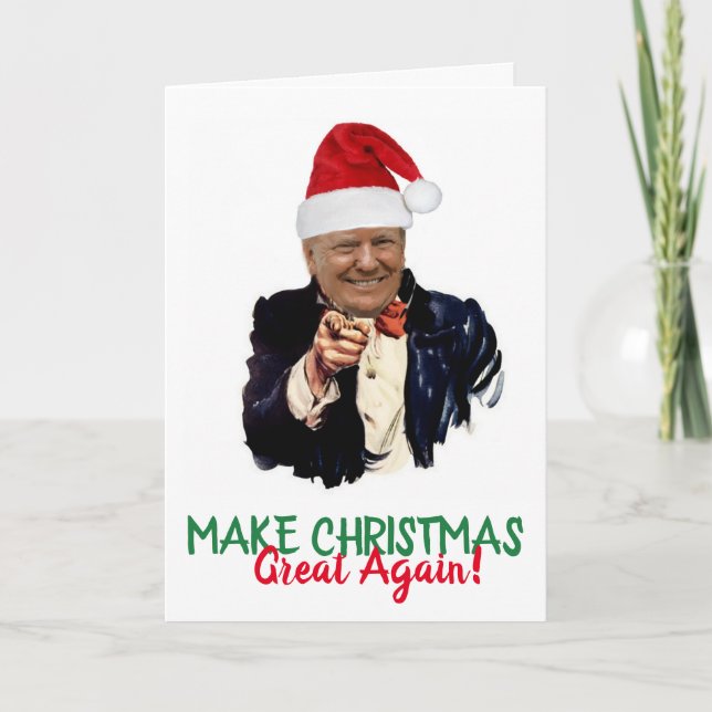TRUMP 2020 Make Christmas Great Again! Card (Front)
