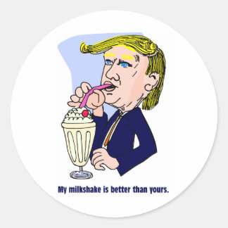 Trump 2020 - My milkshake is better than yours Classic Round Sticker