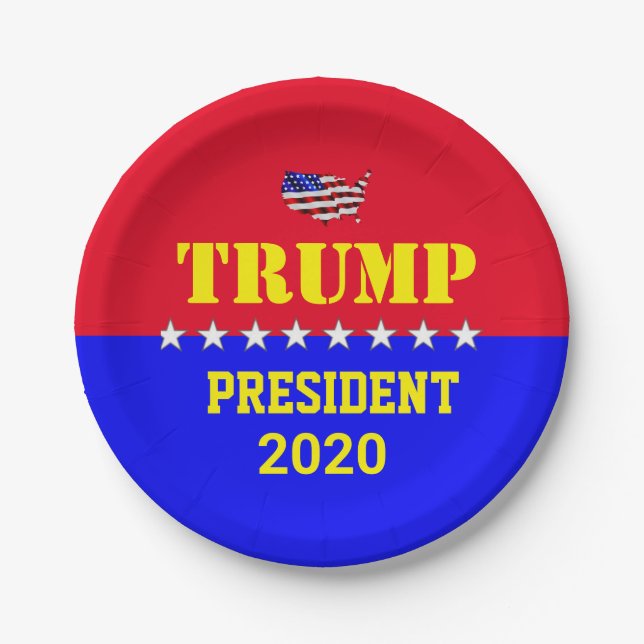 TRUMP 2020 PAPER PLATE (Front)