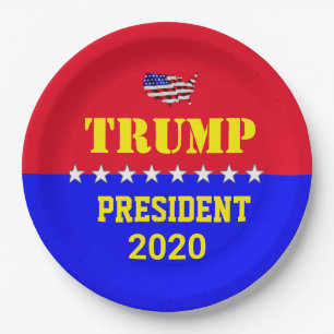 TRUMP 2020 PAPER PLATE