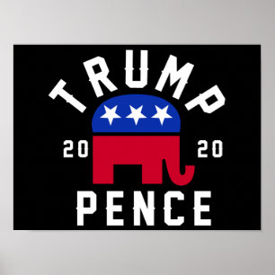 Trump 2020 Pence Poster
