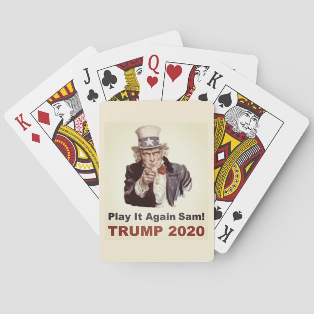 Trump 2020 Play it Again Sam popular Playing Cards (Back)