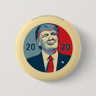 Trump 2020 Poster 6 Cm Round Badge