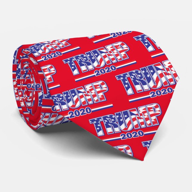 Trump 2020 Re Elect President Trump Tie (Rolled)