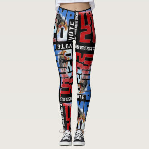 Trump 2020 RED WAVE LEGGINGS