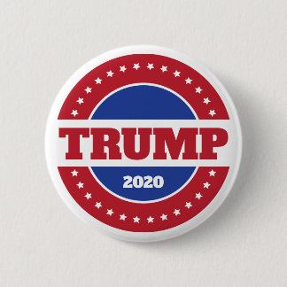 Trump 2020 Red White and Blue 6 Cm Round Badge