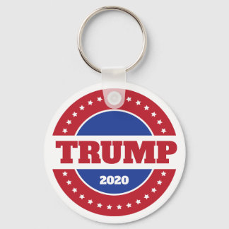Trump 2020 Red White and Blue Key Ring