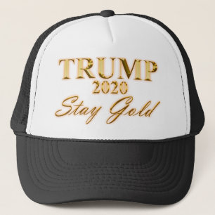 TRUMP 2020 - Stay Gold Trucker Hat