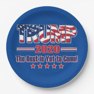 Trump 2020 - The Best is Yet to Come Paper Plate