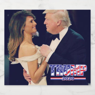 Trump 2020 The Best is Yet To Come Sparkling Wine Label