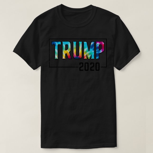 Trump 2020 Tie Dye Rainbow Election 2020 Republica T-Shirt (Design Front)