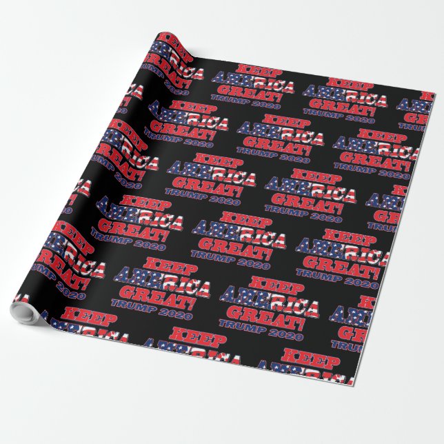 Trump 2020 Trump for President Wrapping Paper (Unrolled)