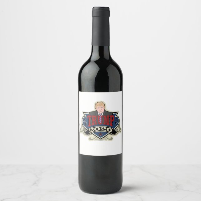 Trump 2020 Vintage Wine Label (Front)