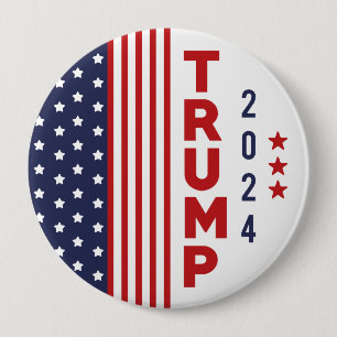 Trump 2024 10 cm round badge